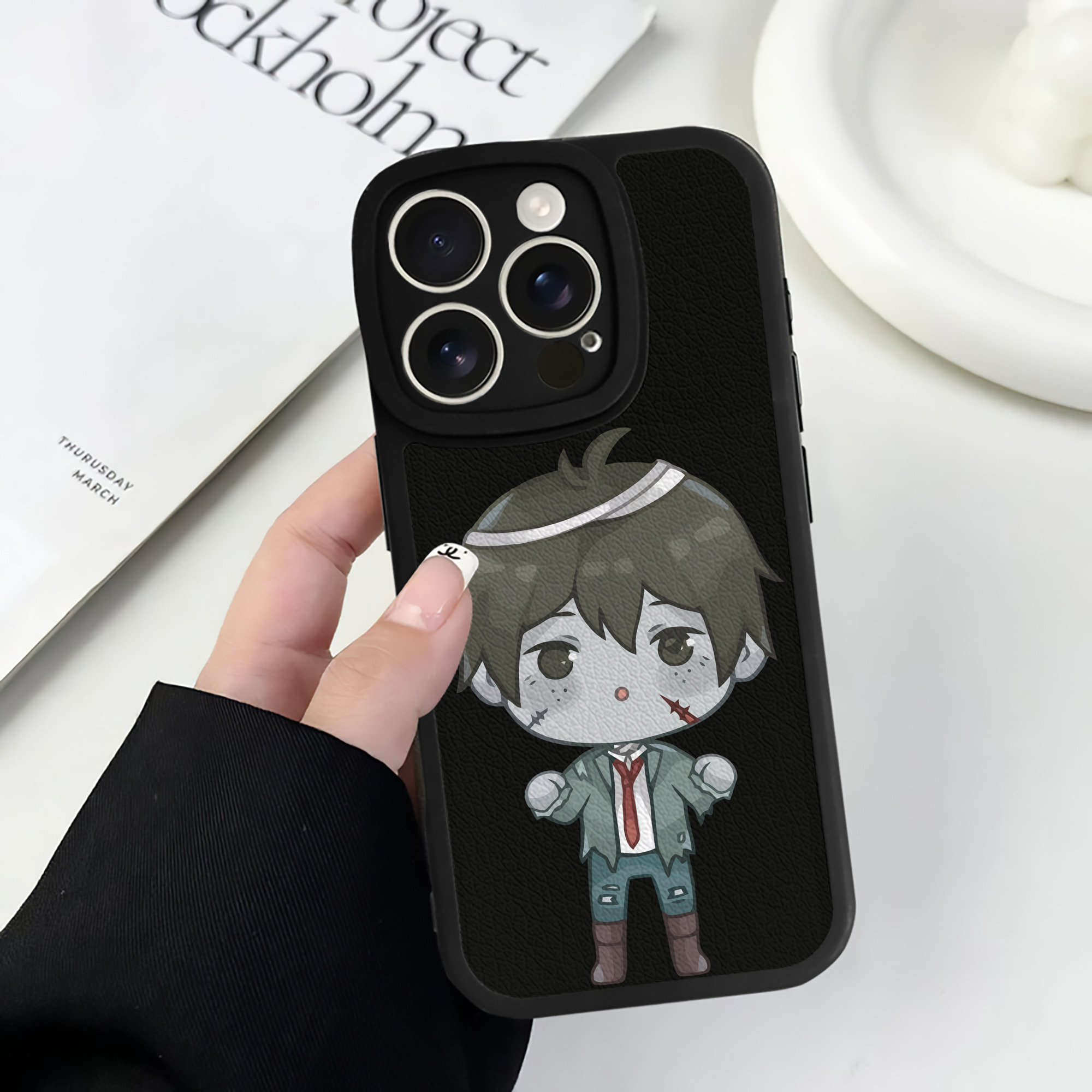 （画像用） ハイキュー!! Haikyu!! 【iPhone 16シリーズ対応】シリコンスマホケース（レザー調） 材質：シリコン